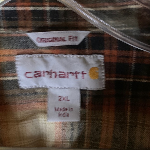 Carhartt Heavy Flannel Shirt Size 2X - Picture 2 of 5